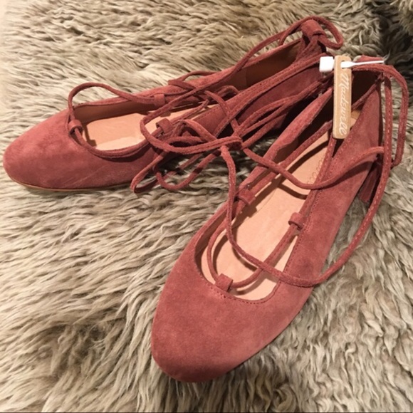 Madewell Suede Lace-Up Flats - Picture 5 of 7